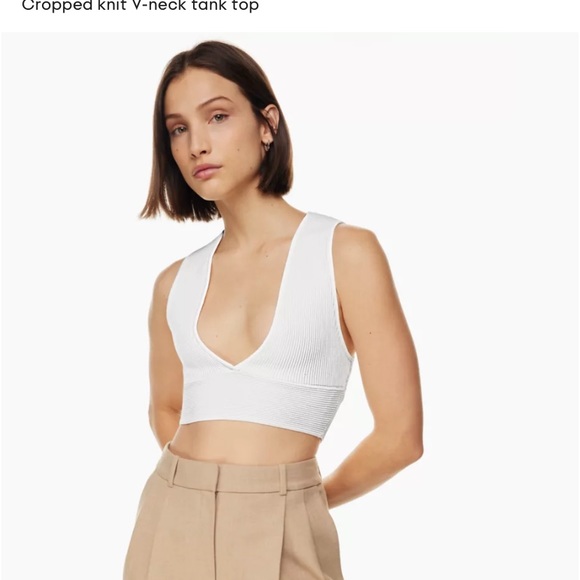 Sculpt Knit Deep V Neck - Picture 2 of 7